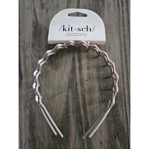 Kitsch Recycled Plastic Zig Zag Headband 2pc - Neutral